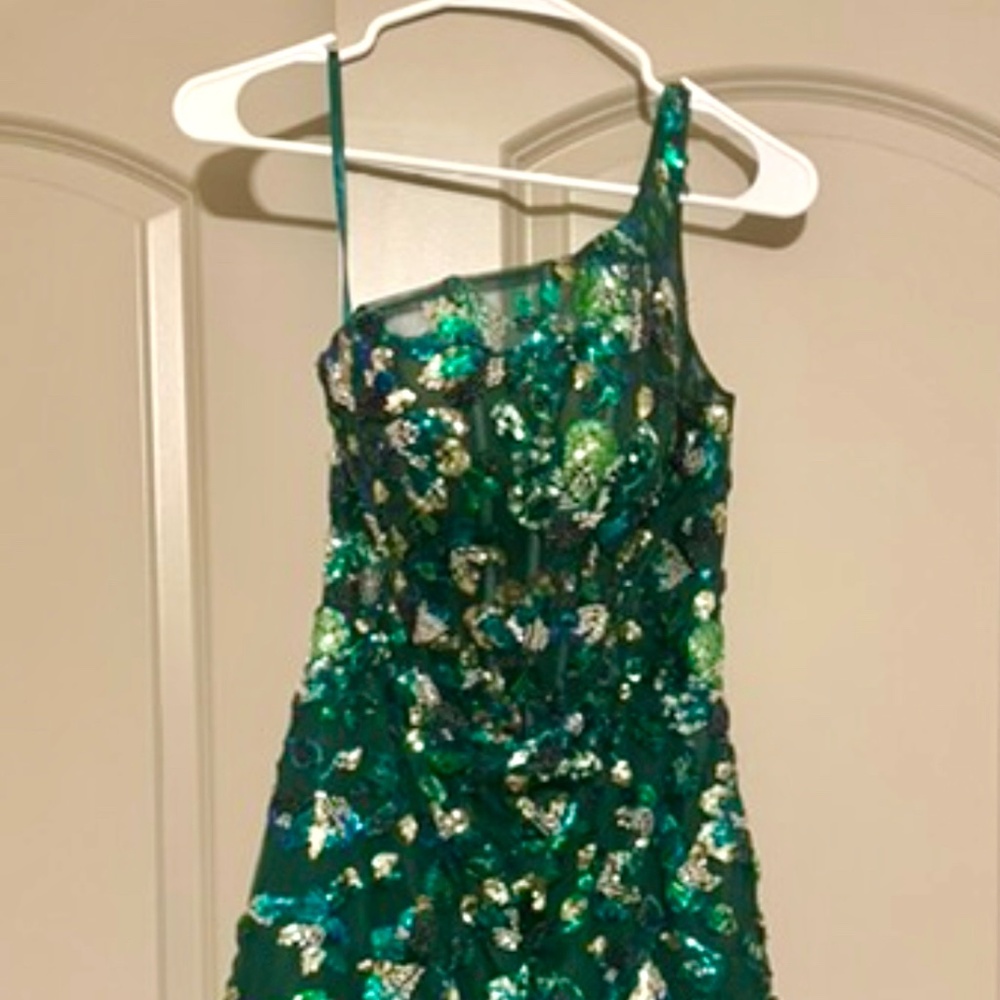Green Party Dress
